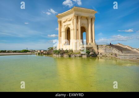 Water Tower Place Royale du Peyrou, Montpellier, Frankreich, Europa Stockfoto