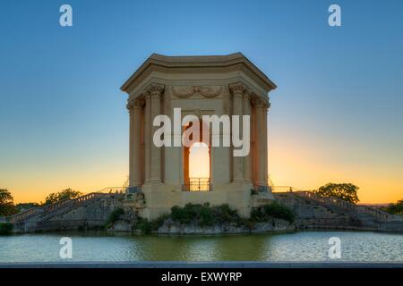 Water Tower Place Royale du Peyrou, Montpellier, Languedoc-Roussillon, Frankreich, Europa Stockfoto