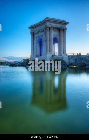 Water Tower Place Royale du Peyrou, Montpellier, Languedoc-Roussillon, Frankreich, Europa Stockfoto