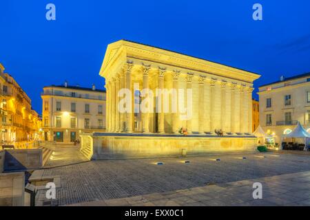 Maison Carrée, Nimes, Frankreich, Europa Stockfoto