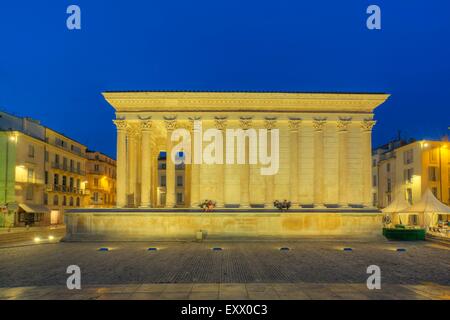 Maison Carrée, Nimes, Frankreich, Europa Stockfoto