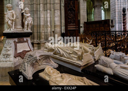 Grab von Isabelle D Aragon, Basilika Saint-Denis, Saint-Denis, Frankreich Stockfoto