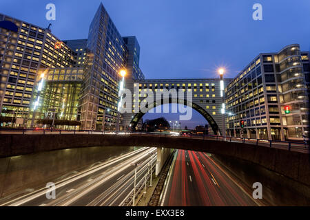 Straße bei Nacht Stockfoto