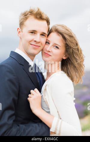 Porträt von Brautpaar Stockfoto