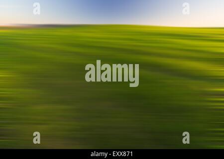 Verschwommen, defokussierten Feld Landschaft als Hintergrund nützlich. Fokus-Landschaft. Stockfoto