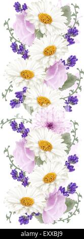 Ziemlich senkrecht Blume Banner. Vektor. Stock Vektor