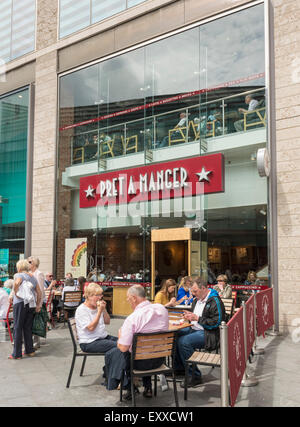 Pret a Manger Cafe Shop, Großbritannien Stockfoto