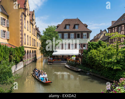 La Petite Venise oder klein-Venedig, Altstadt, Colmar, Elsass, Frankreich, Europa Stockfoto