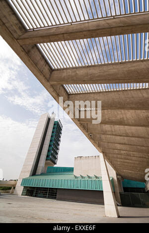 VALLADOLID, Spanien - 17. Juli 2015: Valladolid Science Museum wurde im Mai 2003 eröffnet. Stockfoto