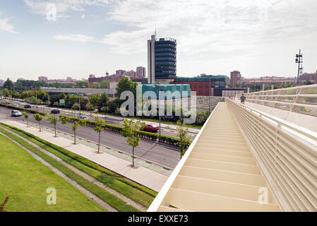 VALLADOLID, Spanien - 17. Juli 2015: Valladolid Science Museum wurde im Mai 2003 eröffnet. Stockfoto