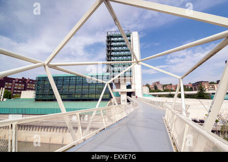 VALLADOLID, Spanien - 17. Juli 2015: Valladolid Science Museum wurde im Mai 2003 eröffnet. Stockfoto