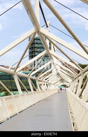 VALLADOLID, Spanien - 17. Juli 2015: Valladolid Science Museum wurde im Mai 2003 eröffnet. Stockfoto