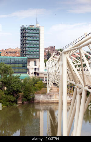 VALLADOLID, Spanien - 17. Juli 2015: Valladolid Science Museum wurde im Mai 2003 eröffnet. Stockfoto