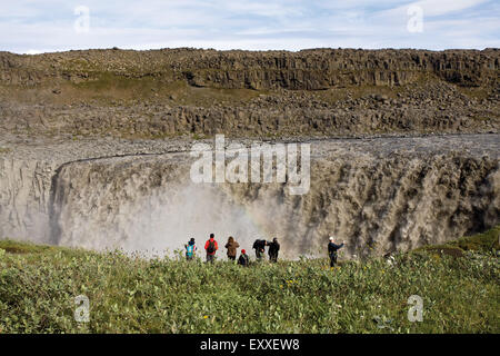 Wasserfall Dettifoss, Island Stockfoto