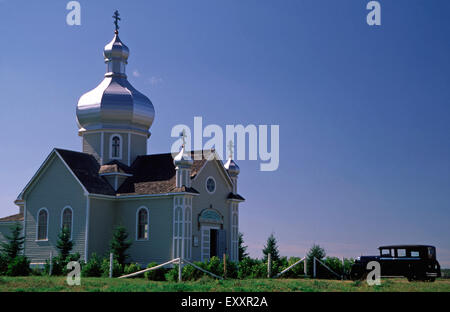 St.Valdimir Ukrainische griechische orthodoxe Kirche, ukrainische Cultural Heritage Center, Edmonton, Alberta Stockfoto