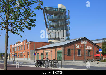 Fassade der Red Star Line Museum in Antwerpen, Belgien Stockfoto