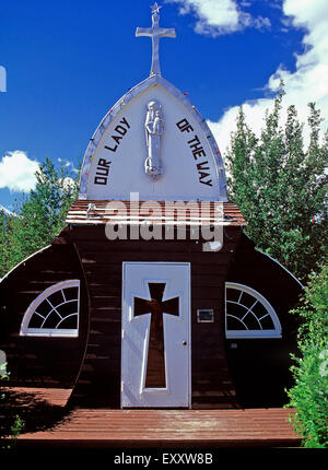 Unsere Liebe Frau von der Kirche Weg in Haines Junction, Yukon Stockfoto