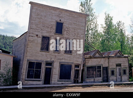 Dritte Avenue Hotel-Komplex, Federal denkmalgeschützte Gebäude, Dawson City, Yukon Stockfoto