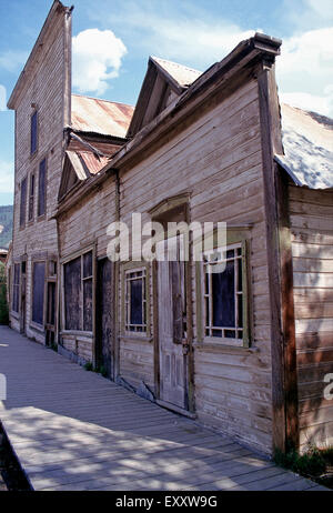 Die dritte Avenue Hotel-Komplex, Dawson City Federal historischen Gebäuden, Yukon Stockfoto