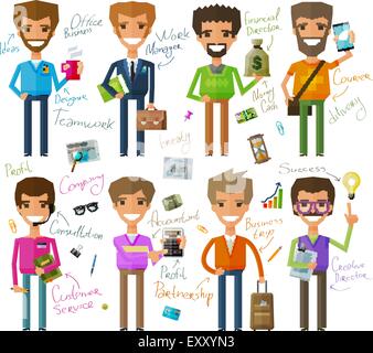 Teamarbeit-Vektor-Logo-Design-Vorlage. Büro oder Geschäft, Symbol einer Person Stock Vektor