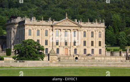 Das Herrenhaus von Derbyshire, Chatsworth House nach seiner Facelift, Peak District, Derbyshire England UK Stockfoto