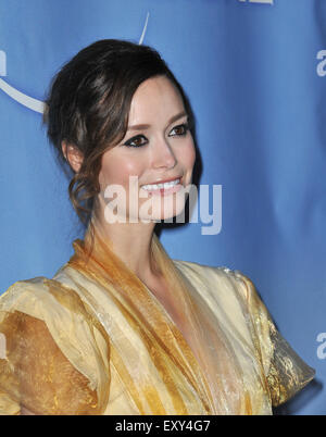 PASADENA, CA - 13. Januar 2011: Summer Glau - Star von "The Cape" - bei der NBC Universal Winter 2011 Pressetour im Hotel Langham Huntington, Pasadena. Stockfoto