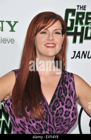 LOS ANGELES, CA - 10. Januar 2011: Sara Rue an der Los-Angeles-premiere von "The Green Hornet" in Grauman Chinese Theatre in Hollywood. Stockfoto