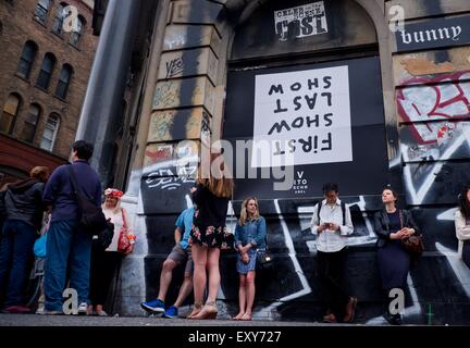 Vito Schnabels heiß ersehnte 190 Bowery Show schließt bevor es sogar mit öffnet: Atmosphäre wo: New York City, New York, Vereinigte Staaten, wann: 16. Mai 2015 Stockfoto