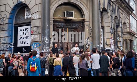 Vito Schnabels heiß ersehnte 190 Bowery Show schließt bevor es sogar mit öffnet: Atmosphäre wo: New York City, New York, Vereinigte Staaten, wann: 16. Mai 2015 Stockfoto