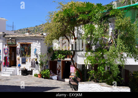 Dorf von Pampaneira in Alpujarras Bergen, Andalusien, Spanien Stockfoto