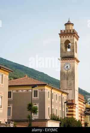 Turm in Castelletto di Brenzone (Gardasee, Italien) Stockfoto