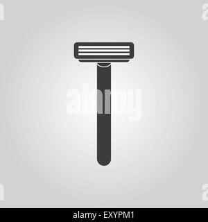 Das Rasieren Rasierer Symbol. Rasierer-Symbol. Wohnung Stock Vektor