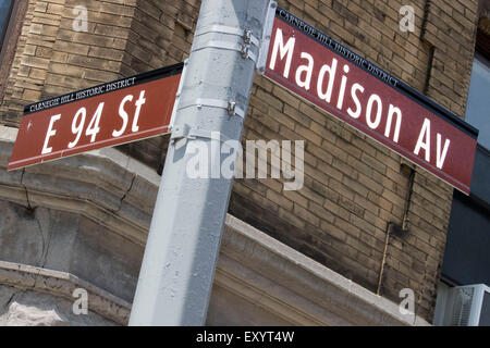 New York, New York, USA. 17. Juli 2015. Carnegie Hill historische District.photo von John M. Mantel am 17. Juli 2015 (Kredit-Bild: © John Marshall Mantel über ZUMA Draht) Stockfoto