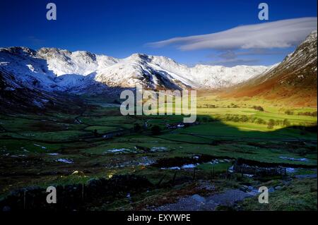 Schneebedeckte Berge Stockfoto