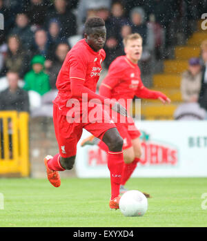 Galway, Irland. 18. Juli 2015. Vorsaison freundlich Galway United gegen Liverpool XI. Toni Gomes mit einem Angriff ausgeführt für Liverpool XI. Bildnachweis: Aktion Plus Sport/Alamy Live-Nachrichten Stockfoto