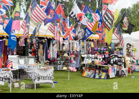 Sortiment an Fahnen bei einer show Stockfoto