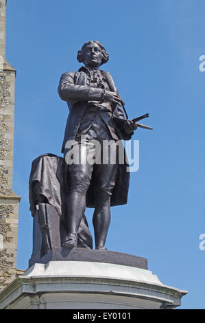 Sudbury, Thomas Gainsborough Statue, Suffolk, East Anglia, Stockfoto