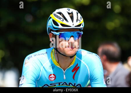 Jakob Fuglsang/Astana Pro Team - 09.07.2015 - Etape 06: Abbeville Le Havre.Photo: Blondeau/AOP Presse/Icon Sport Stockfoto