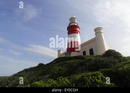 Leuchtturm in Cape Agulhas Stockfoto