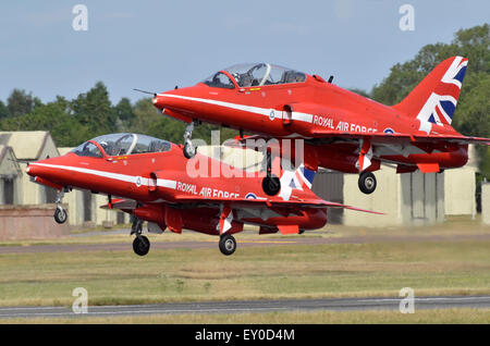 Red Arrows RAF Hawk Flugzeug nehmen Sie für Ihre Anzeige an RIAT Fairford 2015, UK. Credit: Antony Nessel/Alamy leben Nachrichten Stockfoto