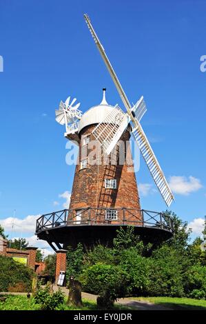 Grüns Windmühle und Wissenschaft-Center im Stadtteil Sneinton, Nottingham, Nottinghamshire, England, Vereinigtes Königreich, West-Europa. Stockfoto
