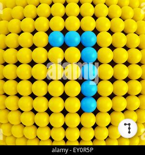 Nummer sieben. Abstrakte Mathematik Hintergrund. 3D Vektor-Illustration. Einsetzbar für Gestaltung und Präsentation. Stock Vektor