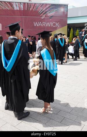 2015 Absolventen der Universität Warwick Stockfoto