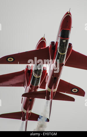 Das Synchro-Paar der RAF-Displaygruppe die Roten Pfeile Stockfoto