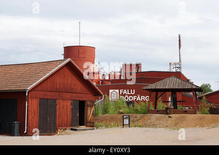 Falu Rödfärg Pigment Fabrik, Falun, Schweden Stockfoto