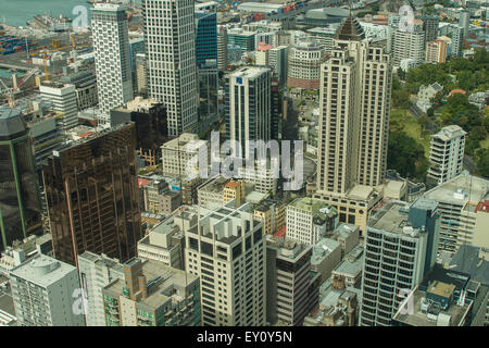 Vogelperspektive Blick auf Auckland, Hauptstadt von Neuseeland Stockfoto