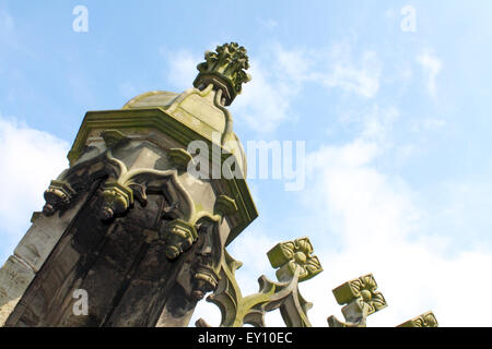 Außenwand Detail Margam Schloss Margam Country Park, Port Talbot, South Wales. UK Stockfoto