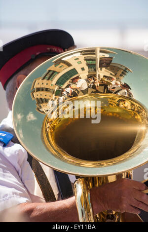 Poole, Dorset, UK 19. Juli 2015. Salvation Army Band spielen auf Poole Quay Kredit: Carolyn Jenkins/Alamy Live News Stockfoto