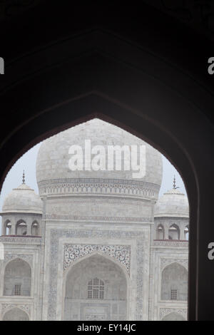 TajiMahal, Agra, Iwas beauftragt 1632 von den Großmogul Shah Jahan (regierte 1628 – 1658), das Grab seines Lieblings-Haus Stockfoto