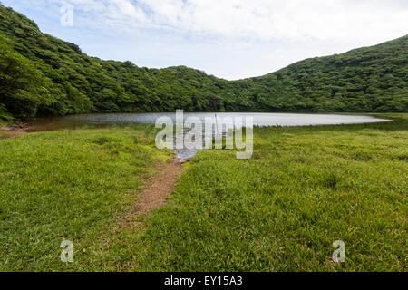 Crater Lake auf der Oberseite Maderas Vulkan auf der Insel Ometepe, Nicaragua Stockfoto